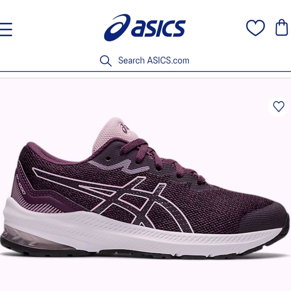NEW Asics GT-1000 11 GS Dark Plum Purple/ Pink Rose Women Size 8 US 39.5 EU NWT
